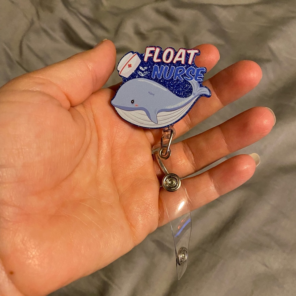 Float nurse  Badge reel holder new